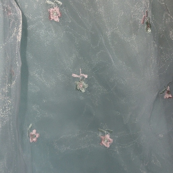 Youngland Light Teal and Pink Summer Dress [Size 6] - Picture 5 of 15